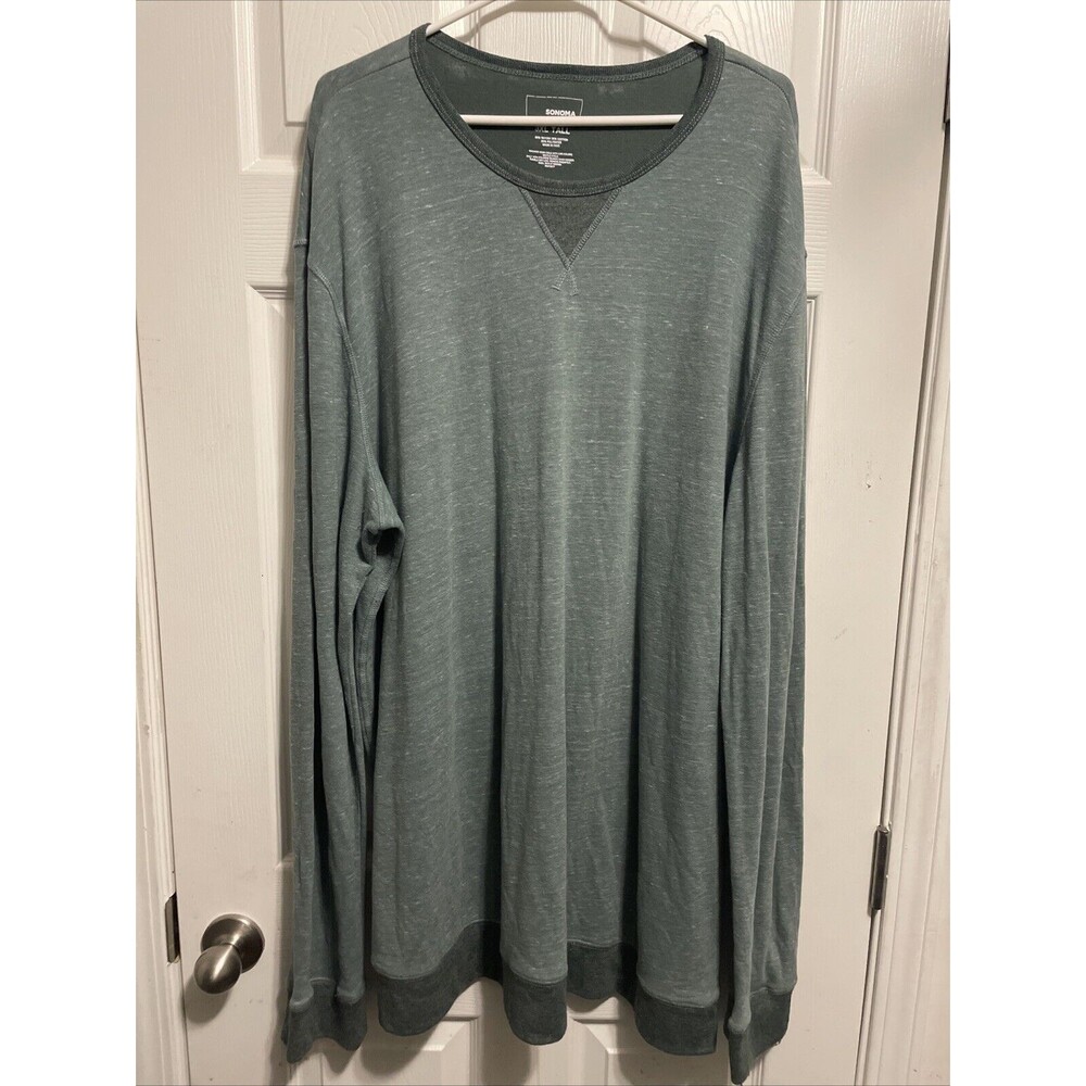 Sonoma 3XL Big And Tall Green Long Sleeve Shirt